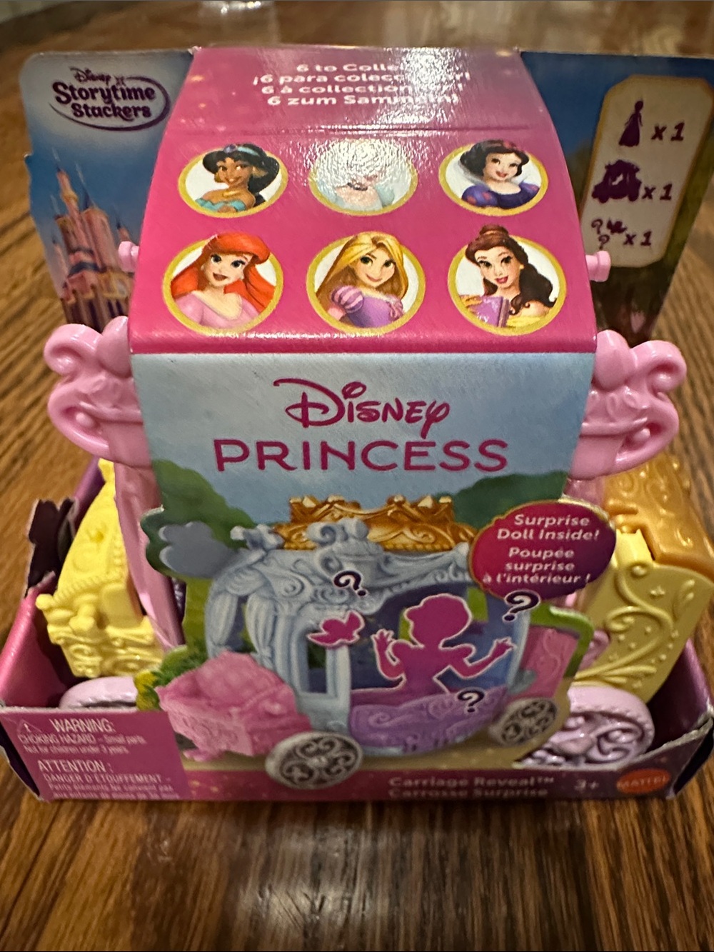 NWT Disney Princess Carriage Reveal Mattel Surprise toy Princess Belle